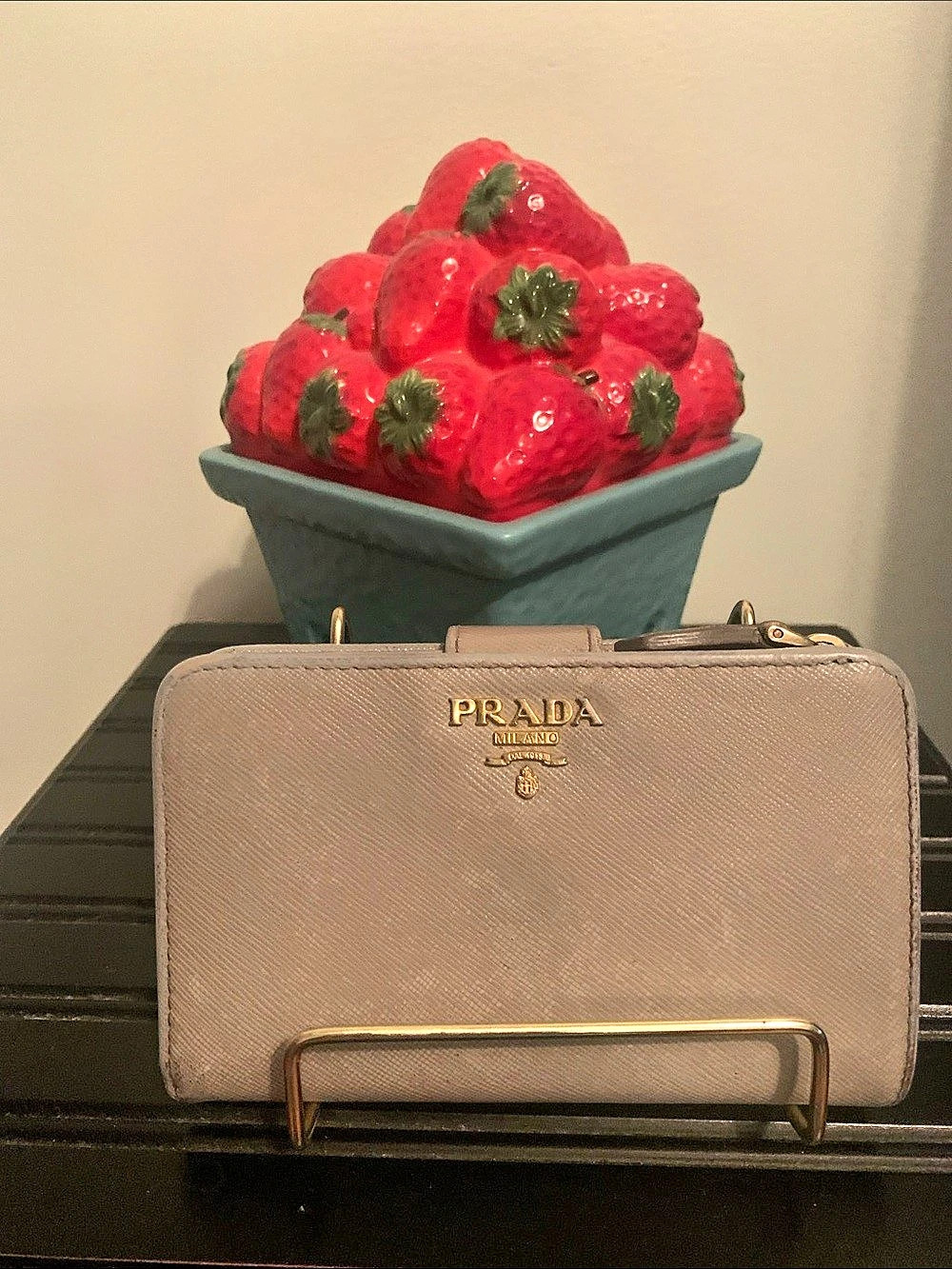 Prada Saffiano Medium Flap Wallet